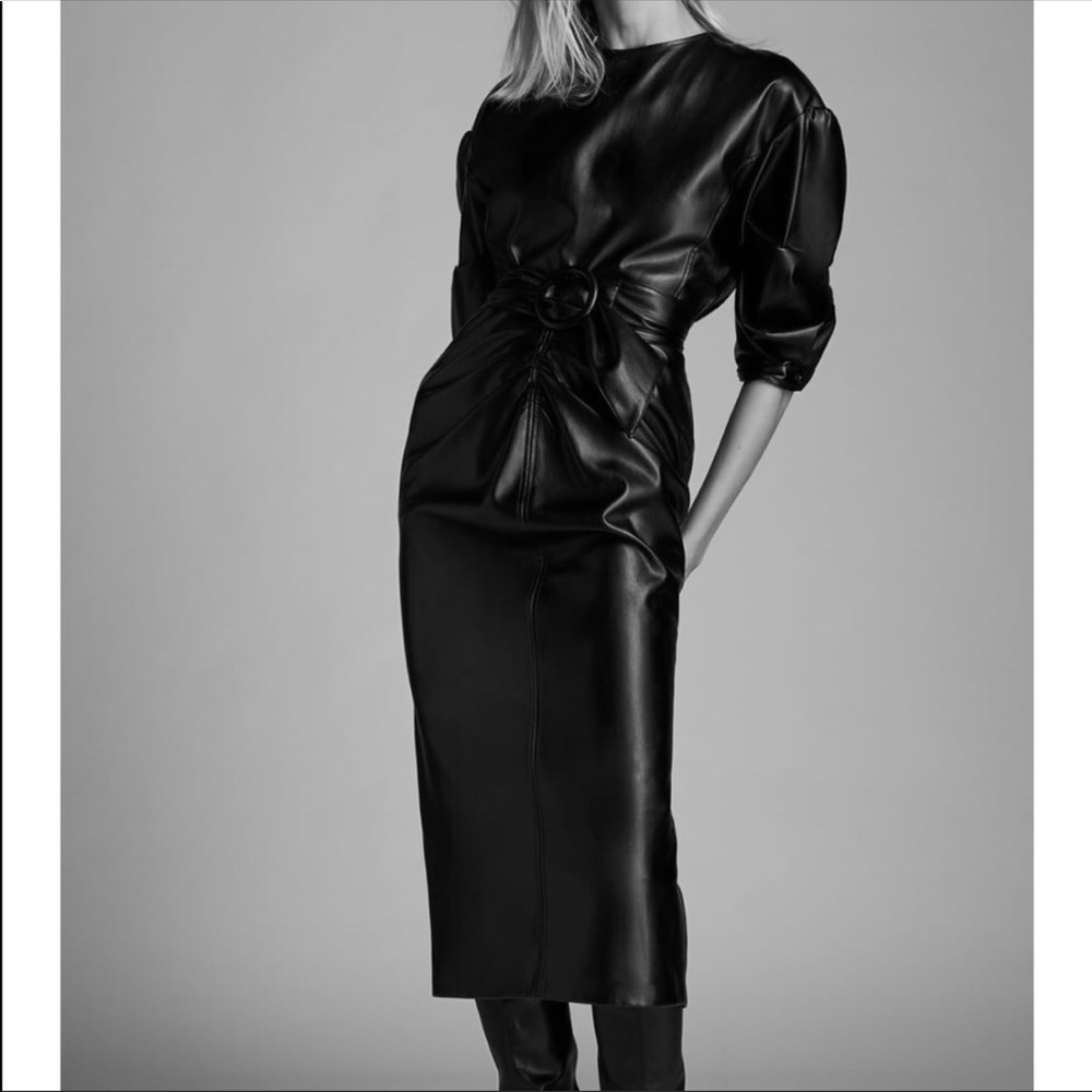 Zara Leather Dress